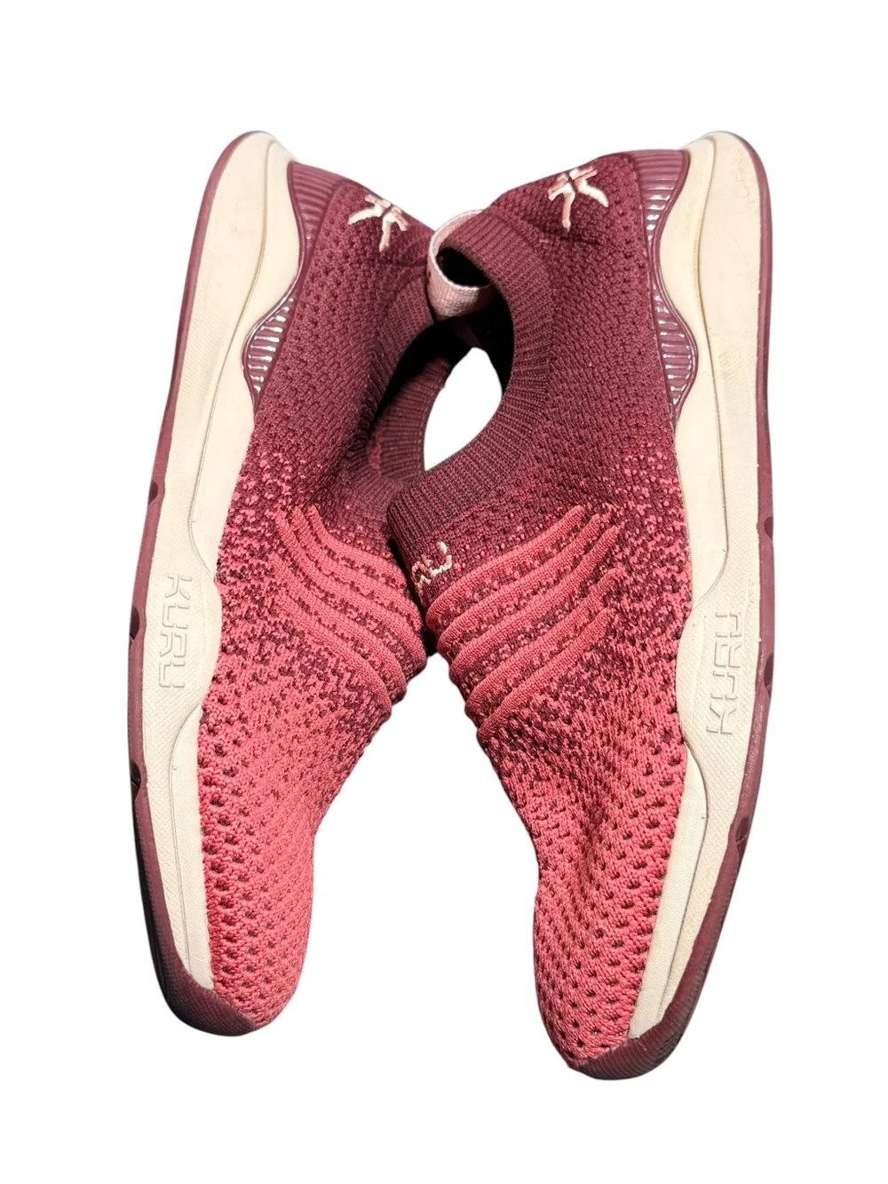 Kuru Stride Walking Shoe Slip On Size 6 Stretch Comfort Athletic Red Recovery
